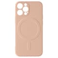 Miniatyrbild 1 av 4: Fodral Magsafe iPhone 13 Pro Silikon Interiör Soft-touch Mag Cover roséguld