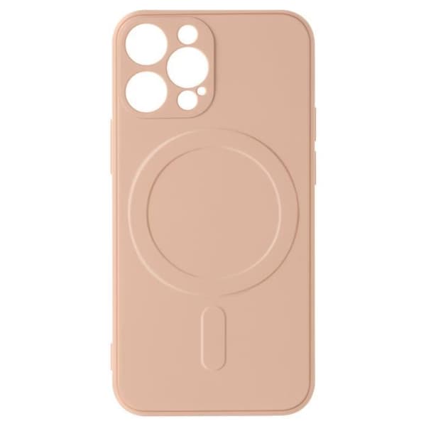 Fodral Magsafe iPhone 13 Pro Silikon Interiör Soft-touch Mag Cover roséguld
