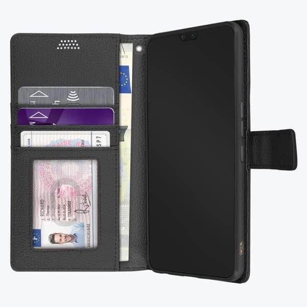Vivo V23 Pro Flip Wallet Fodral Video Support svart - AVIZAR - Stel - Syntet - Svart - Matt - Blandad