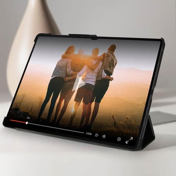 Samsung Tab S8 Ultra Flip Cover Videostöd och svart tangentbord TriFold-serien
