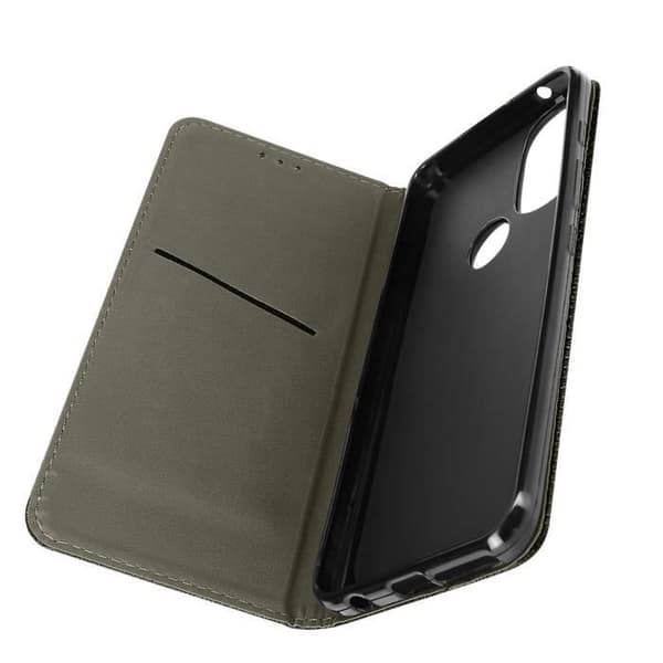 AVIZAR Fodral till Motorola Moto G71 5G - Svart - Magnetisk flipkorthållare Stativfunktion