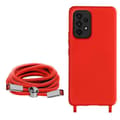 Miniatyrbild 2 av 4: Coque - AVIZAR - Samsung Galaxy A33 5G - Semi-rigida - Justerbar snodd 80cm - Röd