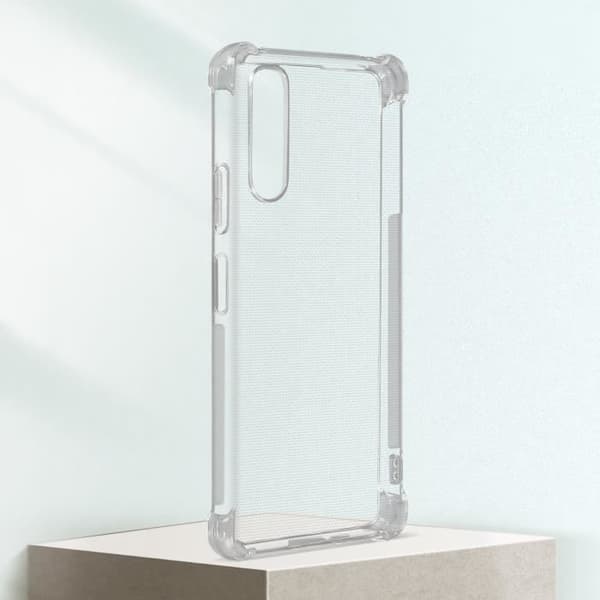Sony Xperia 10 IV Skyddsfodral - AVIZAR - Silikongel - Förstärkta hörn - Genomskinlig