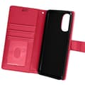 Miniatyrbild 1 av 4: Motorola Moto G52 och G82 Fodral Flip Wallet Video Support Handledsrem Fuschia