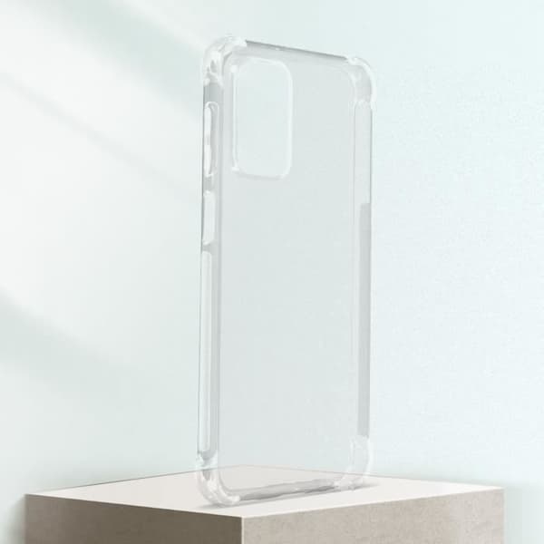 Fodral till Samsung Galaxy A23 5G och M23 5G - AVIZAR - Silikongel - Förstärkta hörn - Genomskinlig