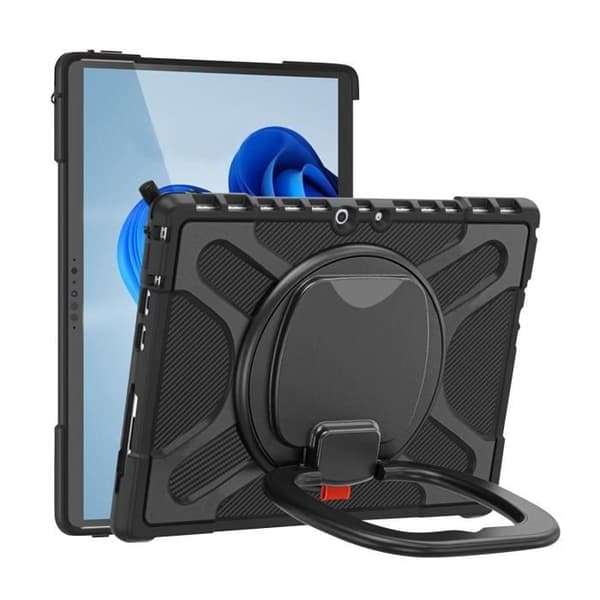 Coque Microsoft Surface Pro 8 - AVIZAR - Multilager - Multifunktionell handtag - Svart