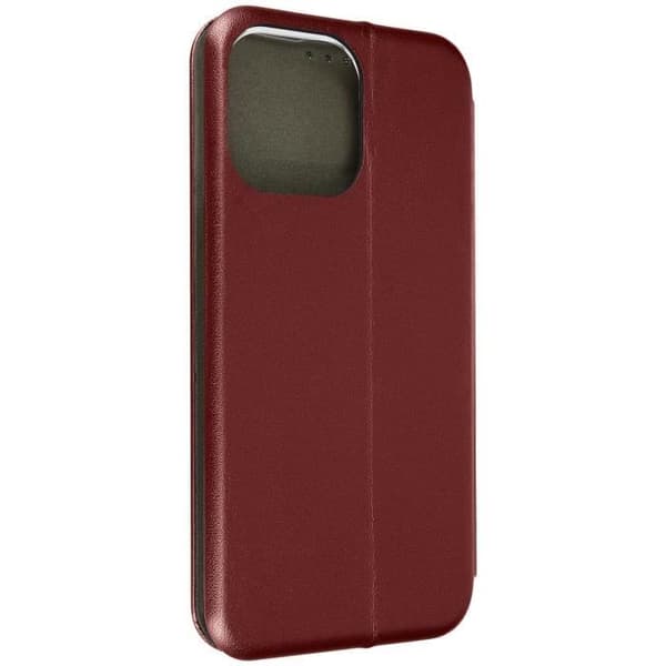 iPhone 14 Pro Max fodral - AVIZAR - Korthållarflik - Burgundy satinfinish