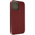 Miniatyrbild 2 av 4: iPhone 14 Pro Max fodral - AVIZAR - Korthållarflik - Burgundy satinfinish