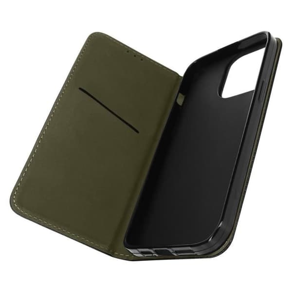 iPhone 14 Pro Max Fodral Magnetic Flip Korthållare Stativ Funktion svart