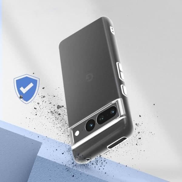 Google Pixel 7 Pro Fodral - AVIZAR - Tunt och lätt - Genomskinligt vitt