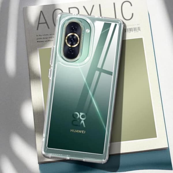 AVIZAR Skyddsfodral till Huawei Nova 10 - Stötsäker hård rygg - Genomskinlig