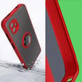Miniatyrbild 4 av 4: Coque Samsung Xcover 6 Pro - AVIZAR - Bi-matière - Bague Métallique - Rouge