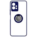 Miniatyrbild 1 av 4: Vivo Y55 5G Bi-material Fodral Metallring Videostöd blå