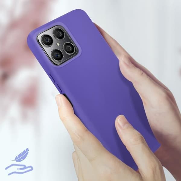 Honor X8 Silikonfodral Halvstyvt Soft-touch Tunn Lila