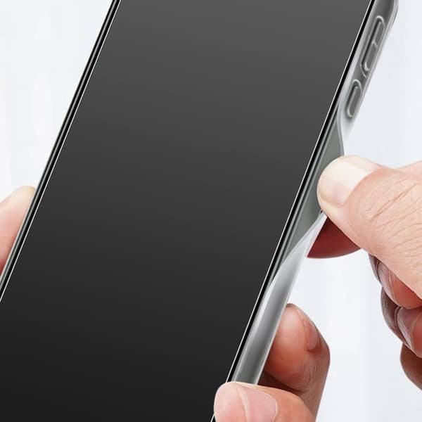 AVIZAR fodral till Samsung Galaxy S23 Plus - Silikongel och 9H härdat glas transparent