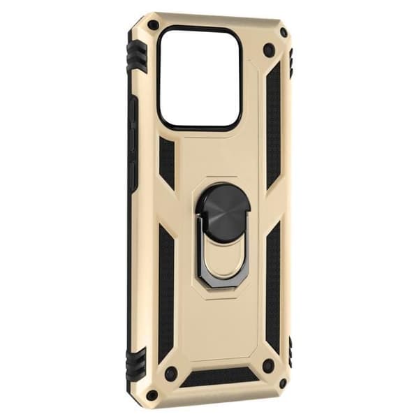 AVIZAR Skyddsfodral för Xiaomi 13 Pro - Hybrid Stötsäker - Magnetisk stödring i guld