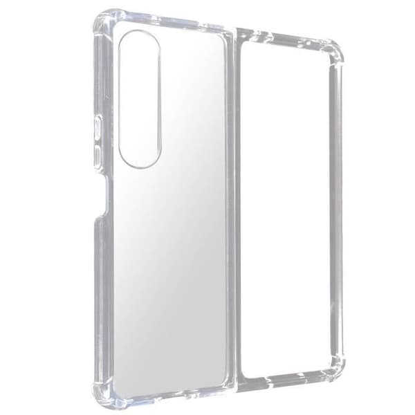 AVIZAR Skyddsfodral för Samsung Galaxy Z Fold 4, mjuk silikon med tydliga stötsäkra hörn
