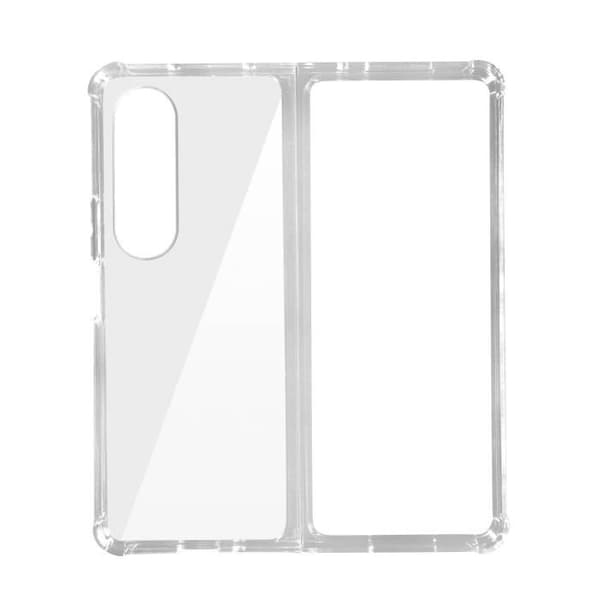 AVIZAR Skyddsfodral för Samsung Galaxy Z Fold 4, mjuk silikon med tydliga stötsäkra hörn