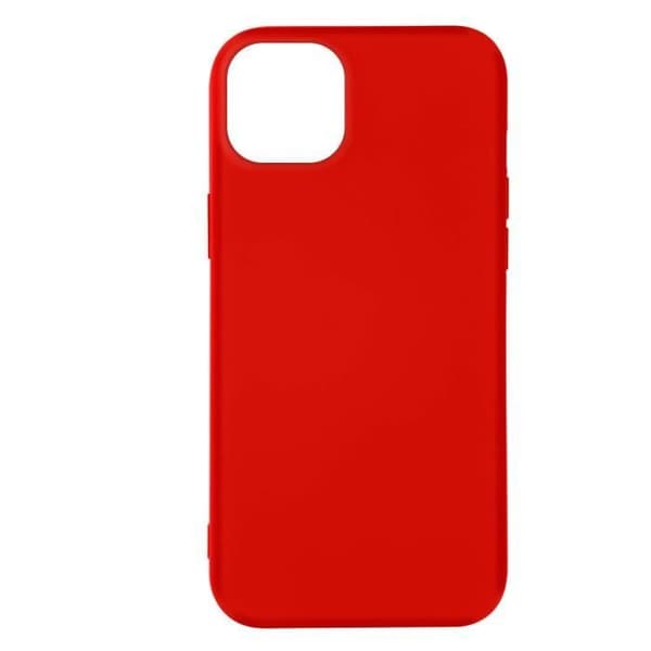 iPhone 14 fodral Halvstyv Soft-touch Finröd