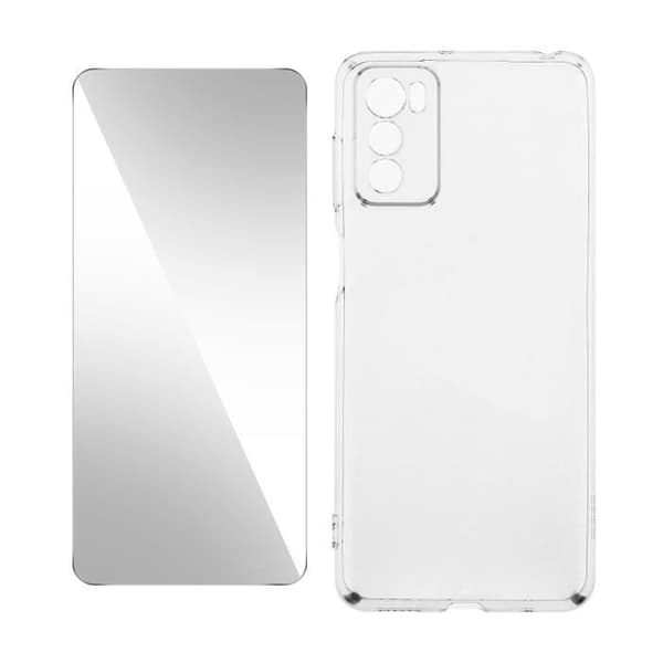 Fodral till Motorola Moto G42 - AVIZAR - Hård - Vit - Mjuk silikon - Genomskinlig