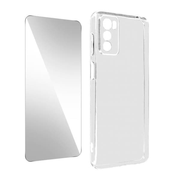 Fodral till Motorola Moto G42 - AVIZAR - Hård - Vit - Mjuk silikon - Genomskinlig