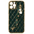 Miniatyrbild 1 av 4: Geometriskt fodral till iPhone 12 Pro - AVIZAR - Grön - Hårt - Geometriskt mönster med metalleffekt