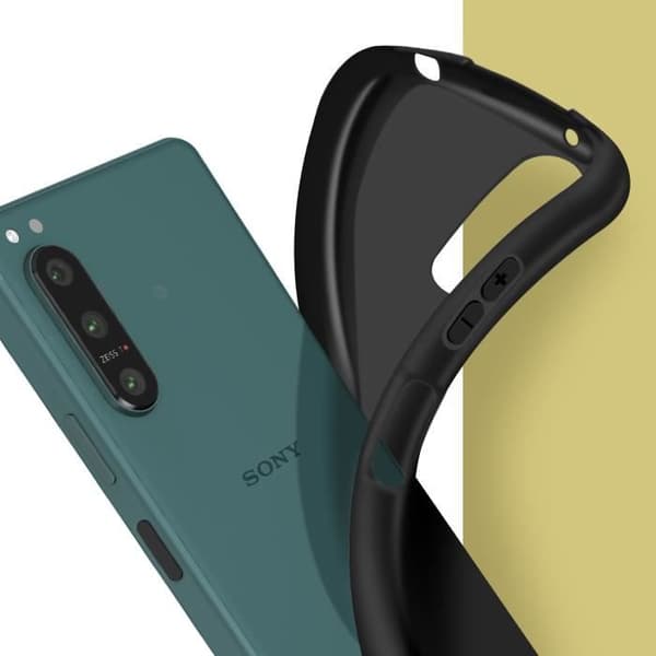 Sony Xperia 5 IV Fodral Resistant Silikongel Mjuk Flexibel Tunn Lättviktssvart