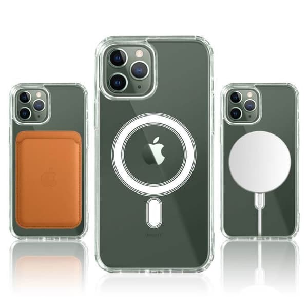 Fodral - AVIZAR - iPhone 11 Pro Max - Magsafe - Genomskinlig - Hybrid
