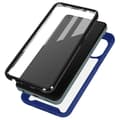 Miniatyrbild 1 av 4: Oppo Reno 8 Lite 5G Fodral - AVIZAR - Transparent rygg + blå silikonkontur - Förstärkt skydd - Modernt