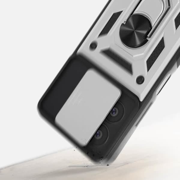 Fodral - AVIZAR - Xiaomi Redmi Note 12 5G - Stötsäker - Ring Video Support - Silver