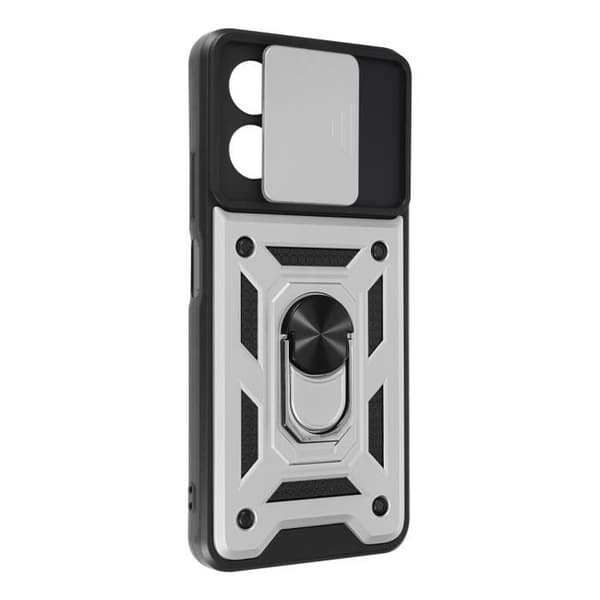 Fodral - AVIZAR - Xiaomi Redmi Note 12 5G - Stötsäker - Ring Video Support - Silver