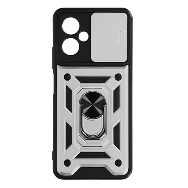 Fodral - AVIZAR - Xiaomi Redmi Note 12 5G - Stötsäker - Ring Video Support - Silver