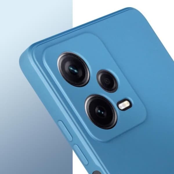 Fodral till Xiaomi Redmi Note 12 Pro 5G Silikongel matt finish Midnight Blue