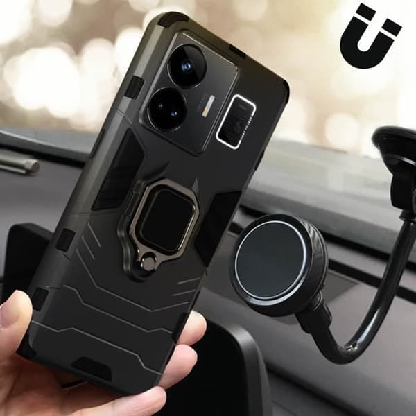 Fodral till Realme GT3 - AVIZAR - Svart - Stel - Syntet - Blandat