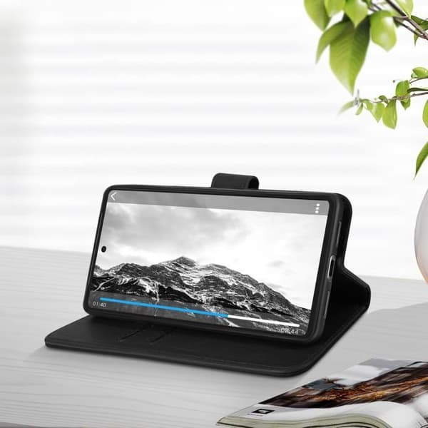Fodral till Google Pixel 7 - AVIZAR - Chesterfield - Videosupportfunktion - Svart