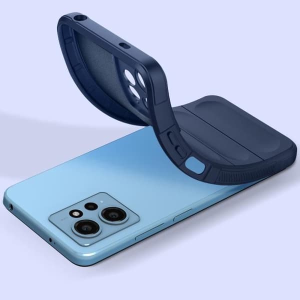 Fodral till Xiaomi Redmi Note 12 4G - AVIZAR - Stel - Blå - Robust och stötsäker