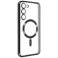 Miniatyrbild 2 av 4: AVIZAR Skyddsfodral till Samsung S23 - Genomskinlig / Svart - MagSafe-kompatibel