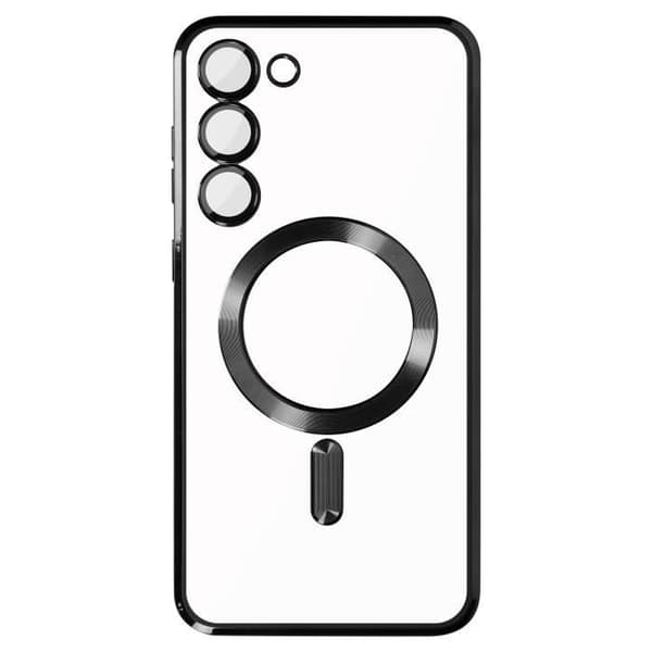 AVIZAR Skyddsfodral till Samsung S23 - Genomskinlig / Svart - MagSafe-kompatibel