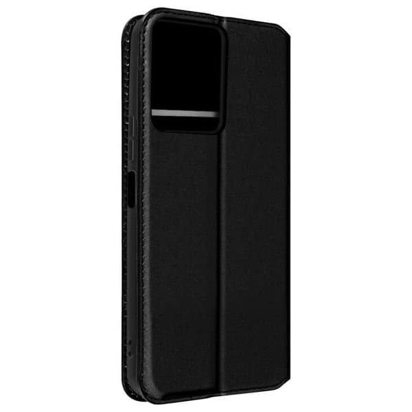 AVIZAR Skyddskåpa för Vivo Y22s och Y35 - Magnetic Flip och Video Support - Svart