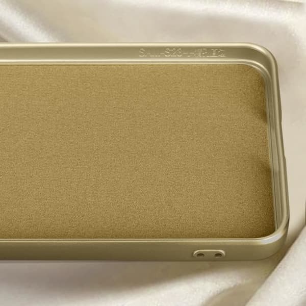 Fodral till Samsung Galaxy S23 Plus - AVIZAR - Mjuk - Gul - Metallisk effekt - Mjuk finish