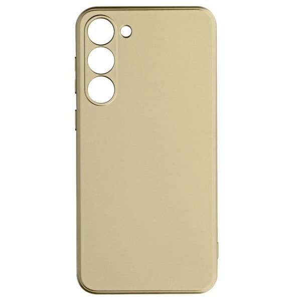 Fodral till Samsung Galaxy S23 Plus - AVIZAR - Mjuk - Gul - Metallisk effekt - Mjuk finish