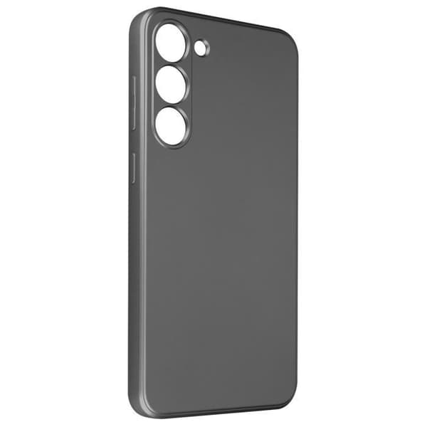 AVIZAR mjukt fodral till Samsung Galaxy S23 Plus - Grå metallisk effekt - Elegant design och ökat skydd