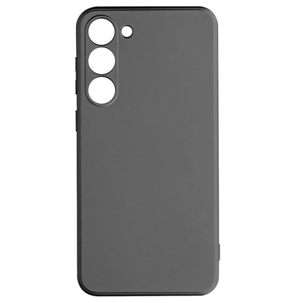 AVIZAR mjukt fodral till Samsung Galaxy S23 Plus - Grå metallisk effekt - Elegant design och ökat skydd