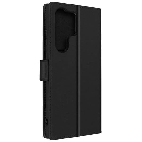 Fodral till Samsung Galaxy S23 Ultra - AVIZAR - Support för plånbok och video - Svart