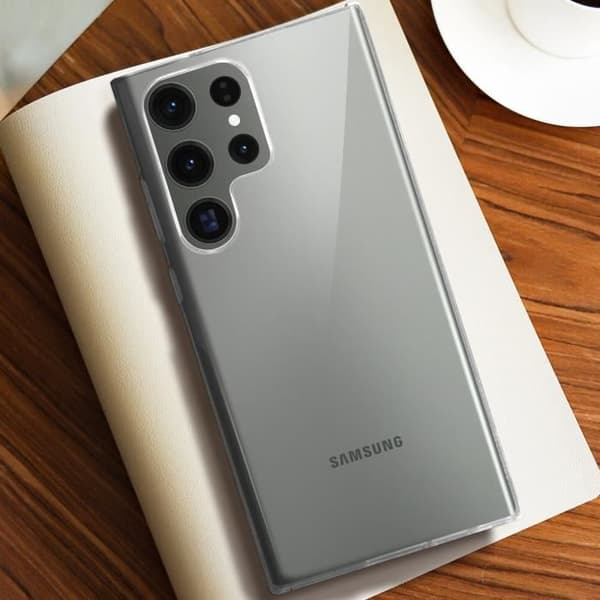 Fodral till Samsung Galaxy S23 Ultra - AVIZAR - Mjuk - Genomskinlig - Ultratunn