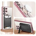 Miniatyrbild 3 av 4: Fodral - AVIZAR - Samsung S23 Ultra - Transparent kameraskydd - Magnetisk ring - Rosa