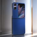 Miniatyrbild 3 av 4: AVIZAR Skyddsfodral för Oppo Find N2 Flip - Blå - Koleffekt - Snygg och unik design