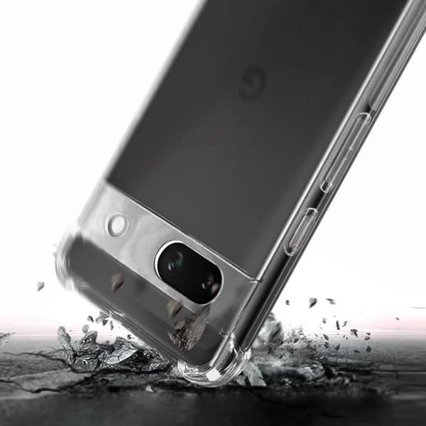 Fodral - AVIZAR - Google Pixel 7a - Gel silikon - Stötsäkra förstärkta hörn - Transparent