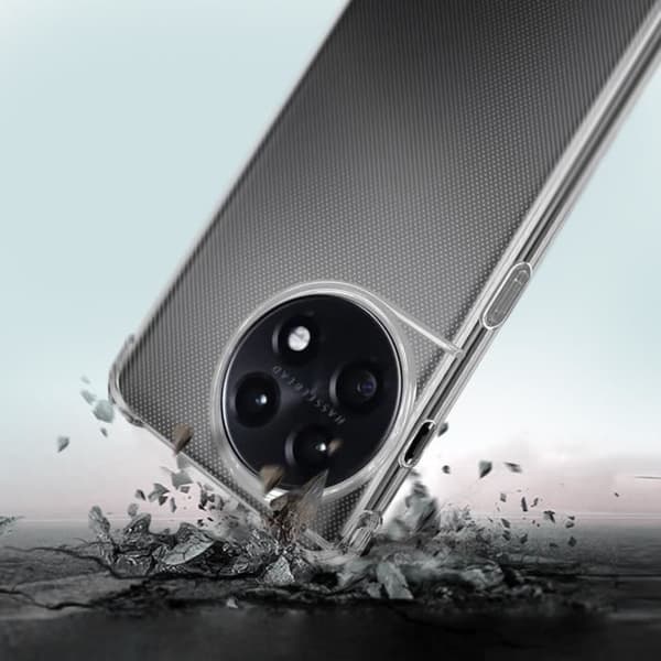 Fodral till OnePlus 11 - AVIZAR - Mjukt silikon - Förstärkt hörn - Stötsäker Transparent