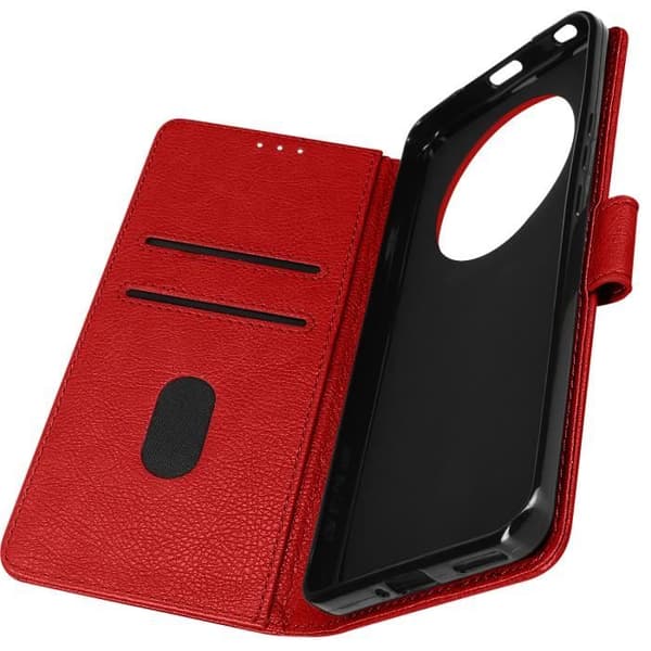 Fodral till Honor Magic 5 Pro - AVIZAR - Chesterfield - Röd - Videostödfunktion